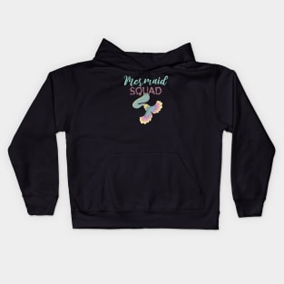 Mermaid Squad Gift Mermaid Birthday Lovers Gift Kids Hoodie